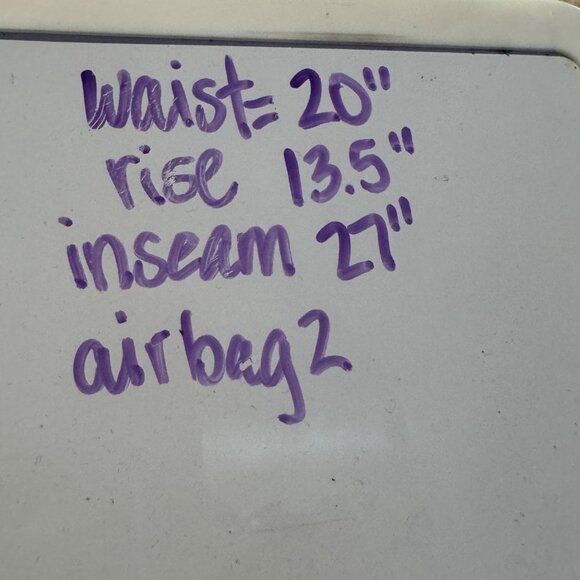 Old Navy button fly extra High Rise Curvy Sky Hi Straight woman’s size 16 blue j - Picture 7 of 7